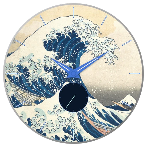 ライトモードの ChronoSet ドレスウォッチフェイス